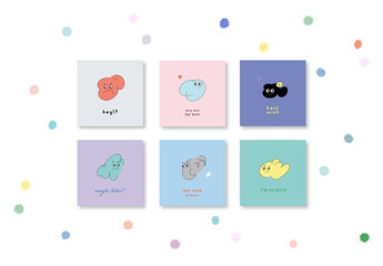  Fun Cards With Different Emotions Layout