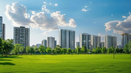 Obraz premium A Tranquil Oasis: Modern Living in the Heart of the Suburbs. AI generated
