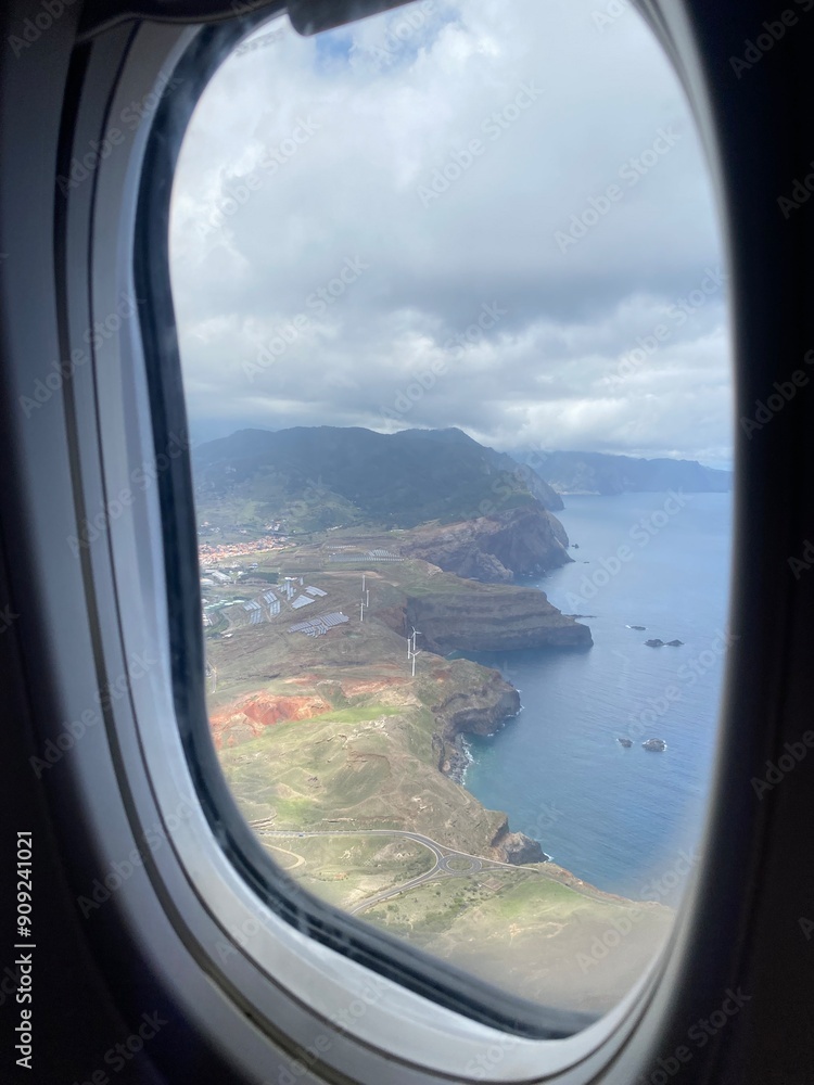 Wall mural plane view of madeira