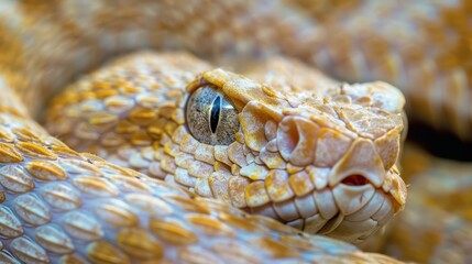 Obraz premium Close-Up of a Venomous Snake's Eye