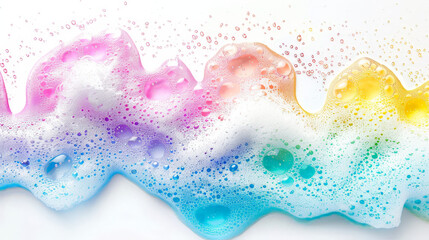 Fototapeta premium colorful soap foam bubbles