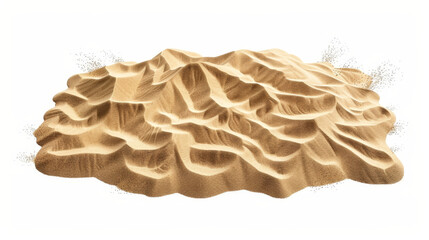 Obraz premium desert sand dunes isolated on white