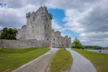 Killarney, Ireland - June 8 2024 "Ross Castle and Ross island in West Ireland"