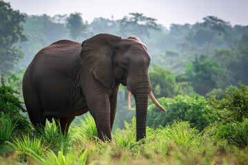 elephant in the wild