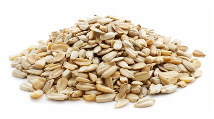 Obraz premium sunflower seeds isolated on white background