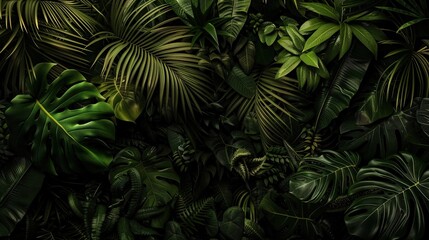 Fototapeta premium A close-up of numerous plants adorning the center of the room, with plenty of lush green foliage on the adjacent walls