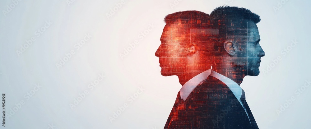 Poster collaborative business team in an abstract background with natural lighting and spacious copy space