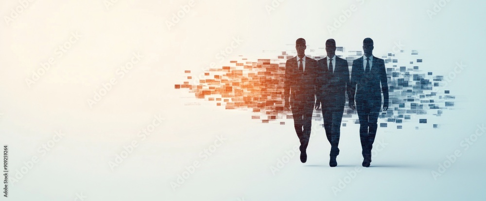 Aufkleber dynamic business team in an abstract background with natural lighting and plenty of copy space