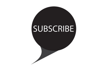 Subscribe button for get more notification to next video and content. Click black color button subscribe to channel social media platforms, marketing, promotion, vector and illustration.