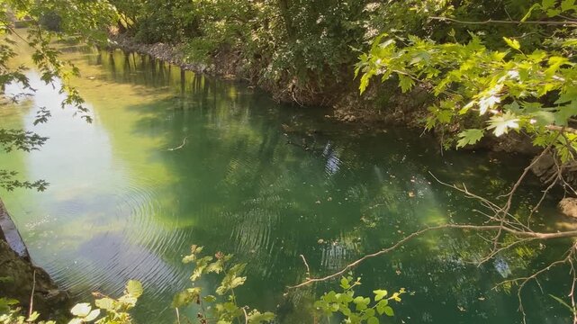 A view from Ulukaya Canyon and Waterfall in Ulus, Bartın, Turkey