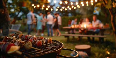 barbecue in the garden