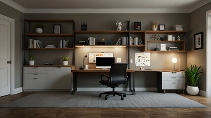 Fototapeta premium modern kitchen interior with kitchen