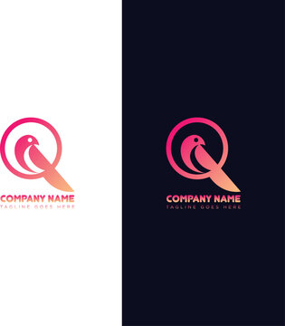 bird logo design vector templet