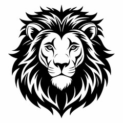 Obraz premium Beautiful lion head vector illustration 
