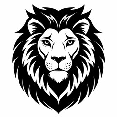 Beautiful lion head vector illustration 