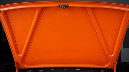 Hood of a car open