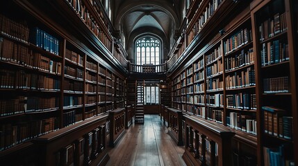 architecture inside an old and historic library