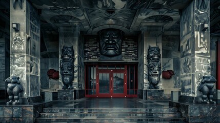 entrance to a chilling and impressive museum