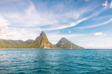 pitons st lucia majestic twin pitons perfect backdrop for wedding and any photoshoot