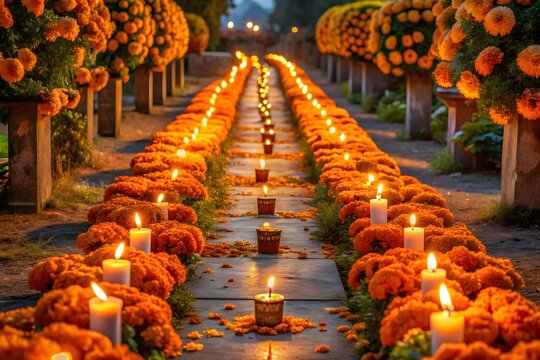 Celebration of the Dia de Muertos (Day of the dead) in Mexico