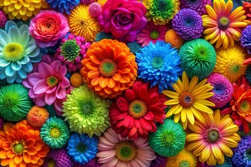 Fondo de un patrón de flores de color