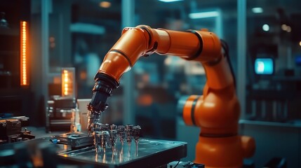 Industrial Robotic Arm in Action