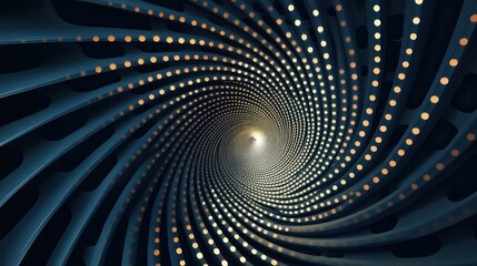 Obraz premium Abstract Spiral Tunnel of Light