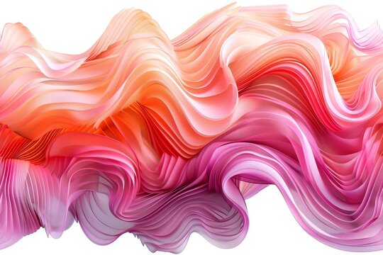 Vibrant Spectrum of Silk Waves in Pastel Hues