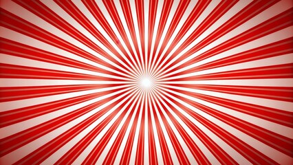 Fototapeta premium Red and White Radial Stripes Background, Abstract, Graphic, Design , Backgrounds