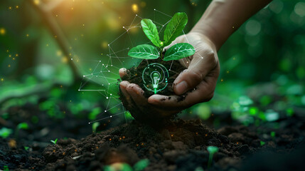 A green tech startup develops apps to track personal carbon footprints.