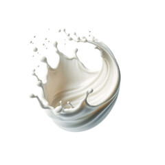 milk splash on white background
