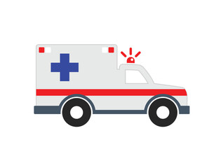 simple ambulance symbol icon side view transparent background © Marty's Art