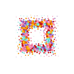 Background with render 3d red balls. Round Sphere of geometric objects, pearl made of metal and plastic. Template with social media story, social networks. vector illustration. Eps 10