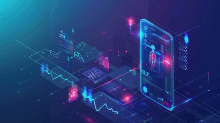 Digital Healthcare Technology: Futuristic Mobile App for Health Monitoring