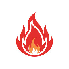 Fire red, flames icon, flames, bonfire, fire logo design vector illustration, Creative Flames Fireball Collection Logo Vector Icons Symbol Design Illustration