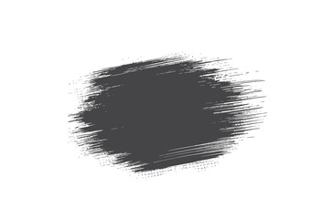 grunge paint brush stroke. black ink texture. isolated vector graphic design element