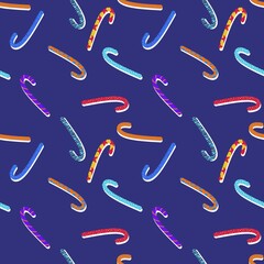 Christmas candy seamless sugar pattern for wrapping paper and fabrics and linens