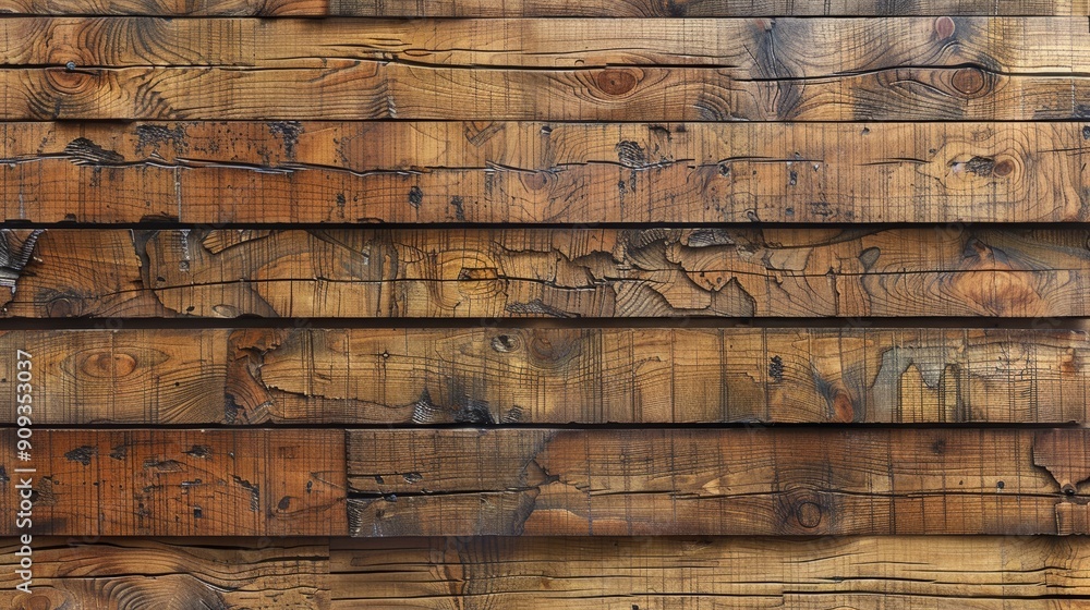 Aufkleber textured wooden planks arranged neatly in a rustic pattern on background
