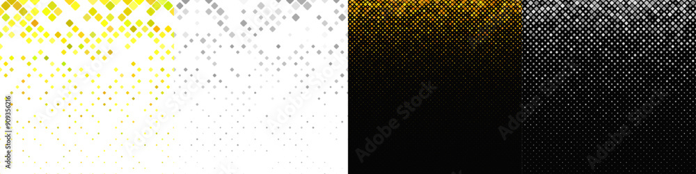 Poster abstract diagonal square pattern collection