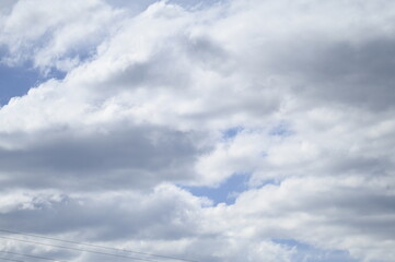 Obraz premium Ciel bleu avec nuages