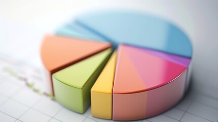 Fototapeta premium Interactive Healthcare Services Pie Chart: Resource Allocation and Health Economics Analysis