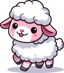 Lamb Vector cartoon art illustration