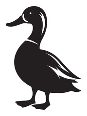 Duck vector style with white background