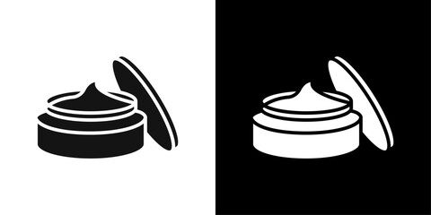 Cream icon flat line symbol set.