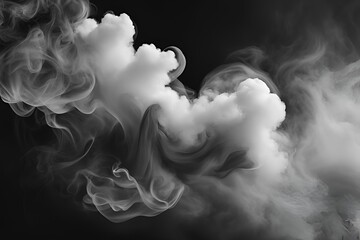 Abstract black and gray smoke g a soft cloudy