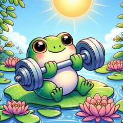 Froh illustration generative ai 