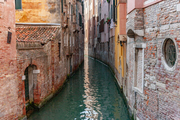 view to an old canal in Venice
