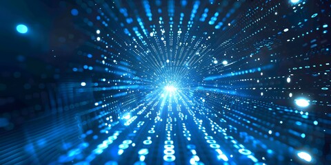 Naklejka premium High-speed data flow in a futuristic abstract design