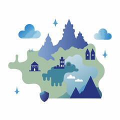 Naklejka premium Графика и иллюстрации