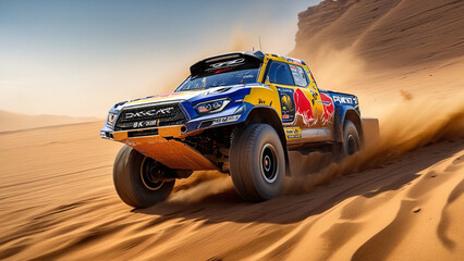 Powerful competition Dakar style truck
